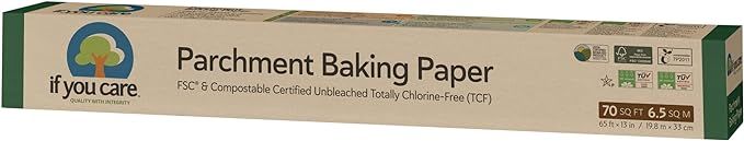 If You Care Parchment Baking Paper – 70 Sq Ft Roll - Unbleached, Chlorine Free, Greaseproof, Si... | Amazon (US)