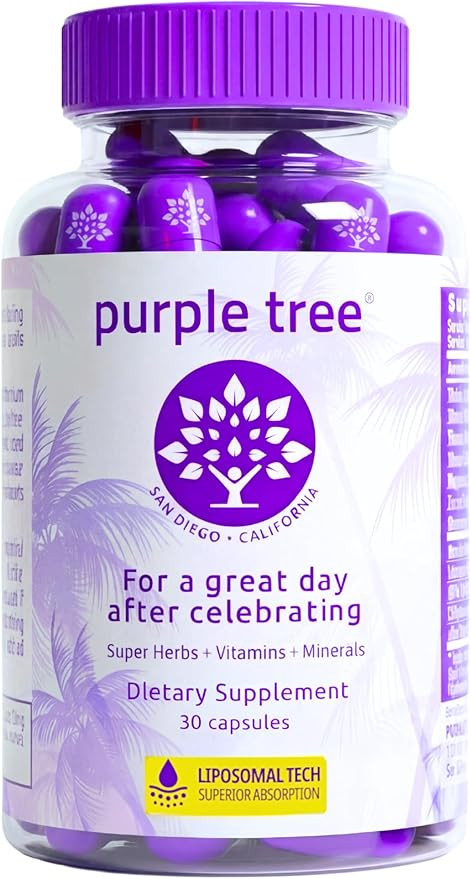 purple tree Post-Celebration Wellness Supplement for Liver Support & Hydration | Liposomal Dihydr... | Amazon (US)