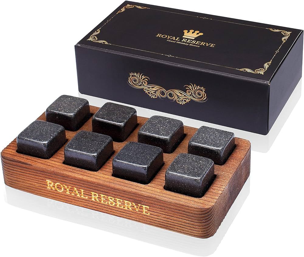 Whiskey Stones Gift Set by Royal Reserve | Artisan Crafted Reusable Refreezable Chilling Cooler R... | Amazon (US)