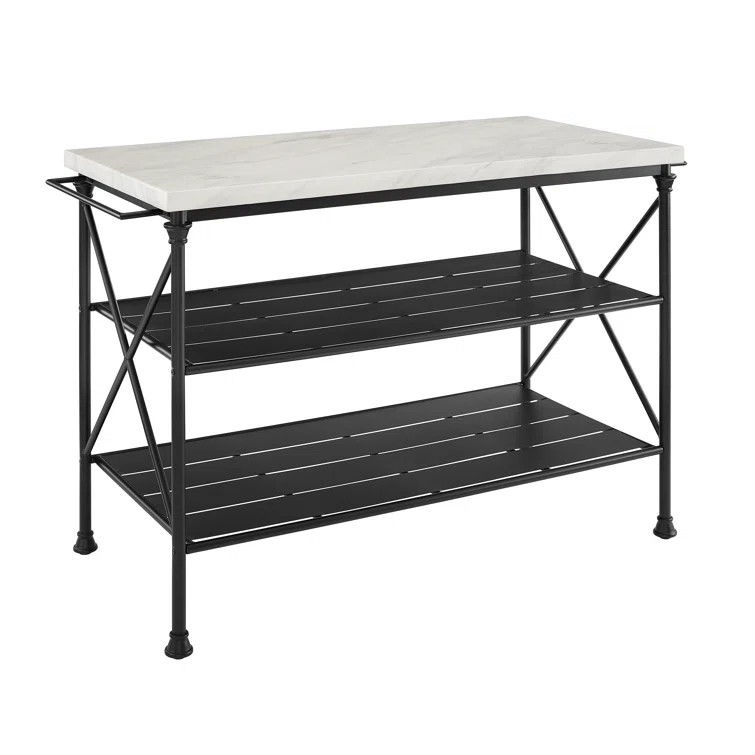 Amelia 53.25'' Wide Rolling Kitchen Island | Wayfair North America