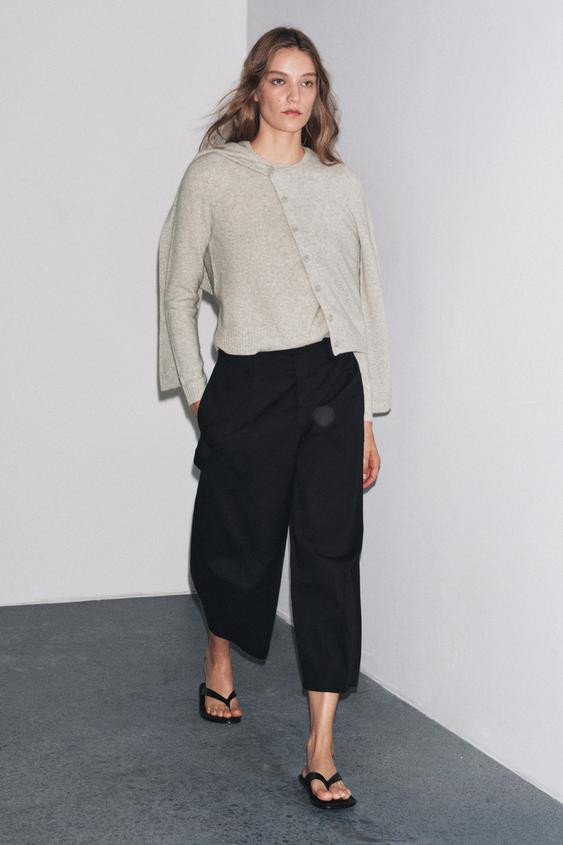 BASIC 100% WOOL KNIT JACKET | Zara US