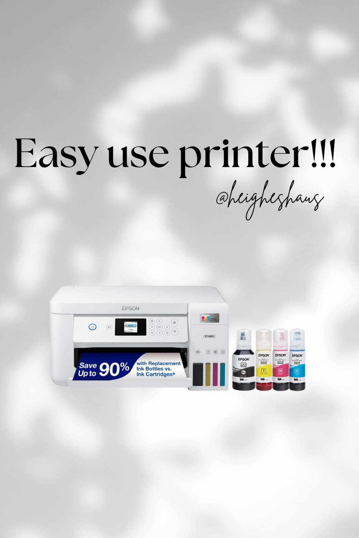 This is the easiest printer I’ve ever used! My parents have it and turned me onto it! And it has refillable ink which is very cost effective to refill vs those cartridges

#LTKSaleAlert #LTKHome