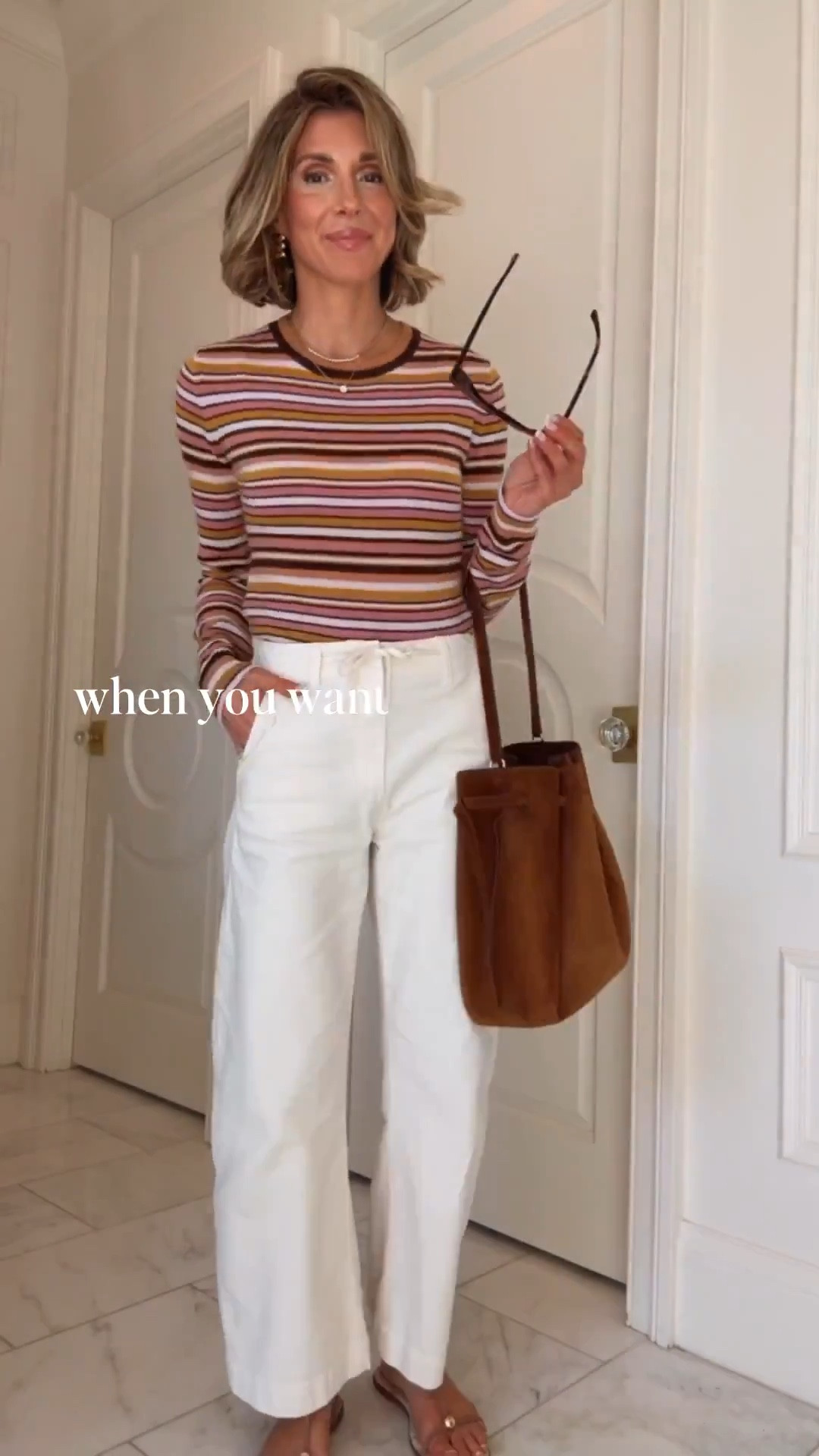 Spring outfit that isn't jeans — I love these cotton pants. Lightweight and the perfect fit. I'm 5'7 and wearing size 25, for reference. @Shopbop 

#LTKSeasonal #LTKootd