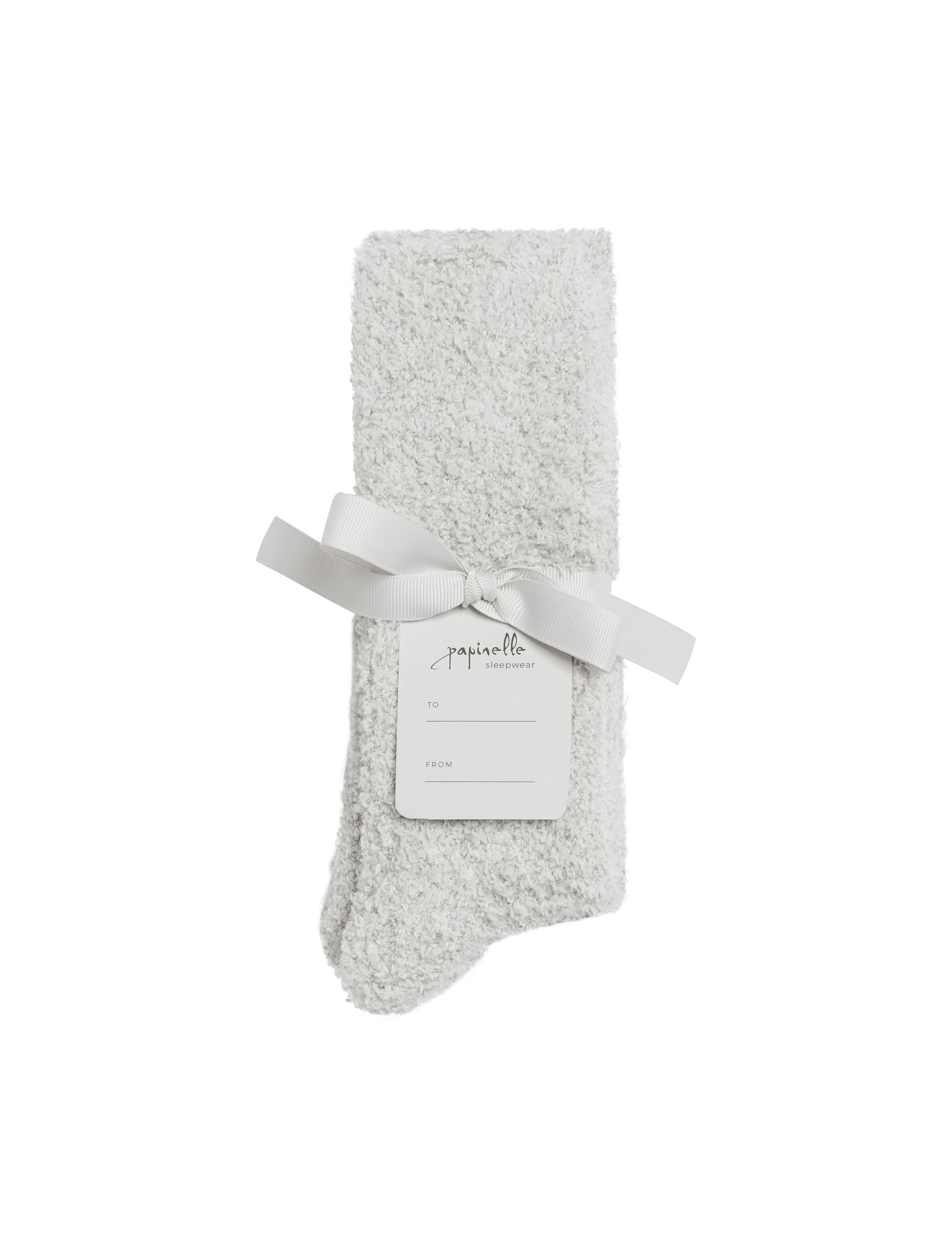 Cozy Bed Socks in Grey | Papinelle Sleepwear US
