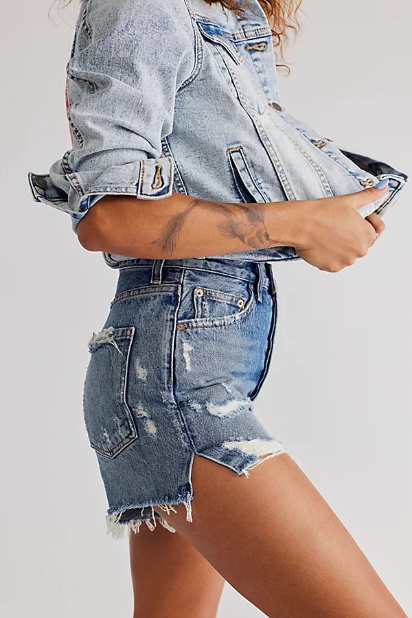 AGOLDE Dee Ultra High-Rise Shorts by AGOLDE at Free People, Turmoil, 30 | Free People (Global - UK&FR Excluded)