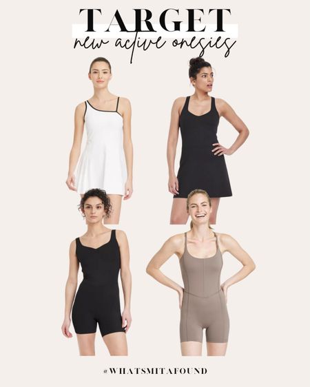 New active onesies and active dresses from Target, all $30! Multiple colors available! Workout onesie, workout romper, active romper, workout dress, exercise dress, tennis dress, pickle ball dress, yoga romper, yoga onesie, Pilates romper, Pilates onesie, black workout onesie, black workout dress, white workout dress, taupe workout onesie 

#LTKfitness #LTKActive #LTKfindsunder50