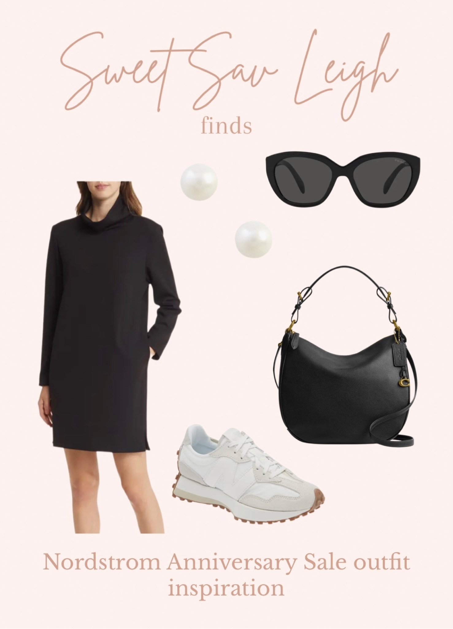Nordstrom anniversary sale outfit inspo: sweater dress, black dress, casual dress, long sleeve dress, new balance, white sneakers, fall outfit 

#LTKxNSale #LTKFind #LTKSeasonal