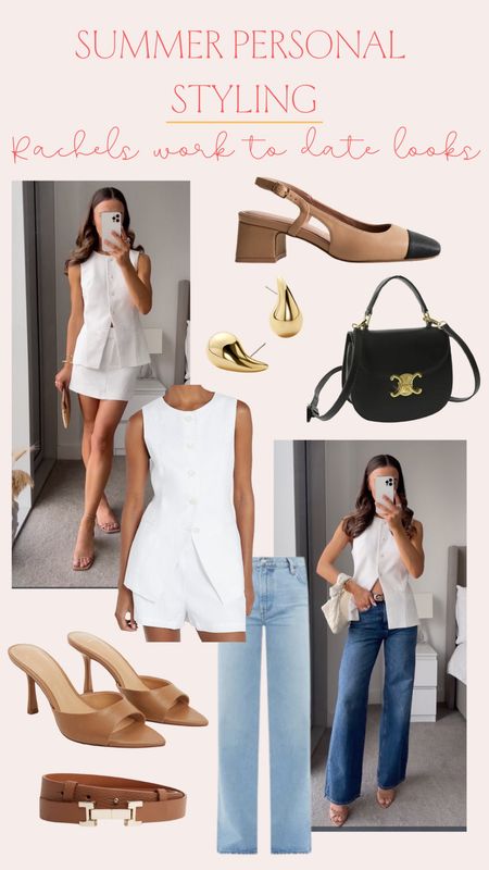 Summer styling- work to date night. Loved these @WhatEmWore inspired looks. A linen vest you can wear into the office and style with jeans for drinks or dinner after 

#LTKFindsUnder100 #LTKWorkwear #LTKStyleTip