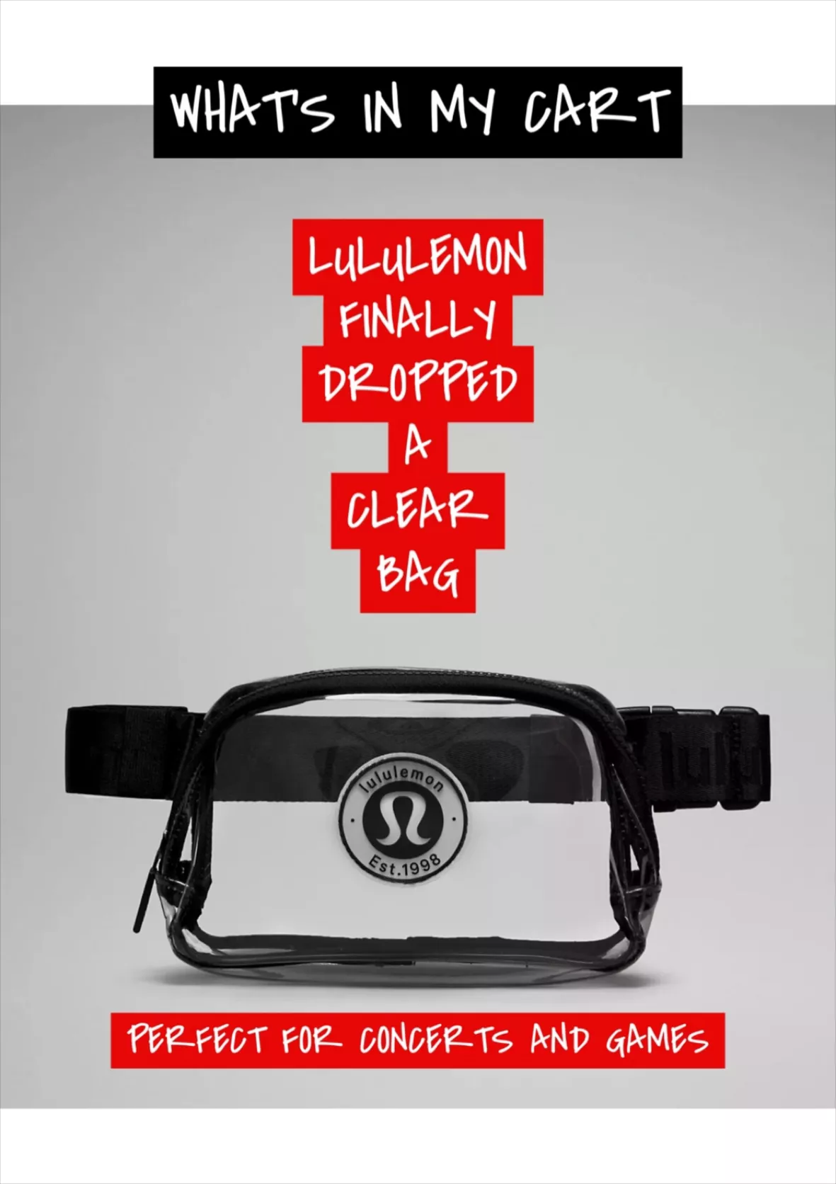 Lululemon Everywhere Clear Belt Bag Review - KatWalkSF