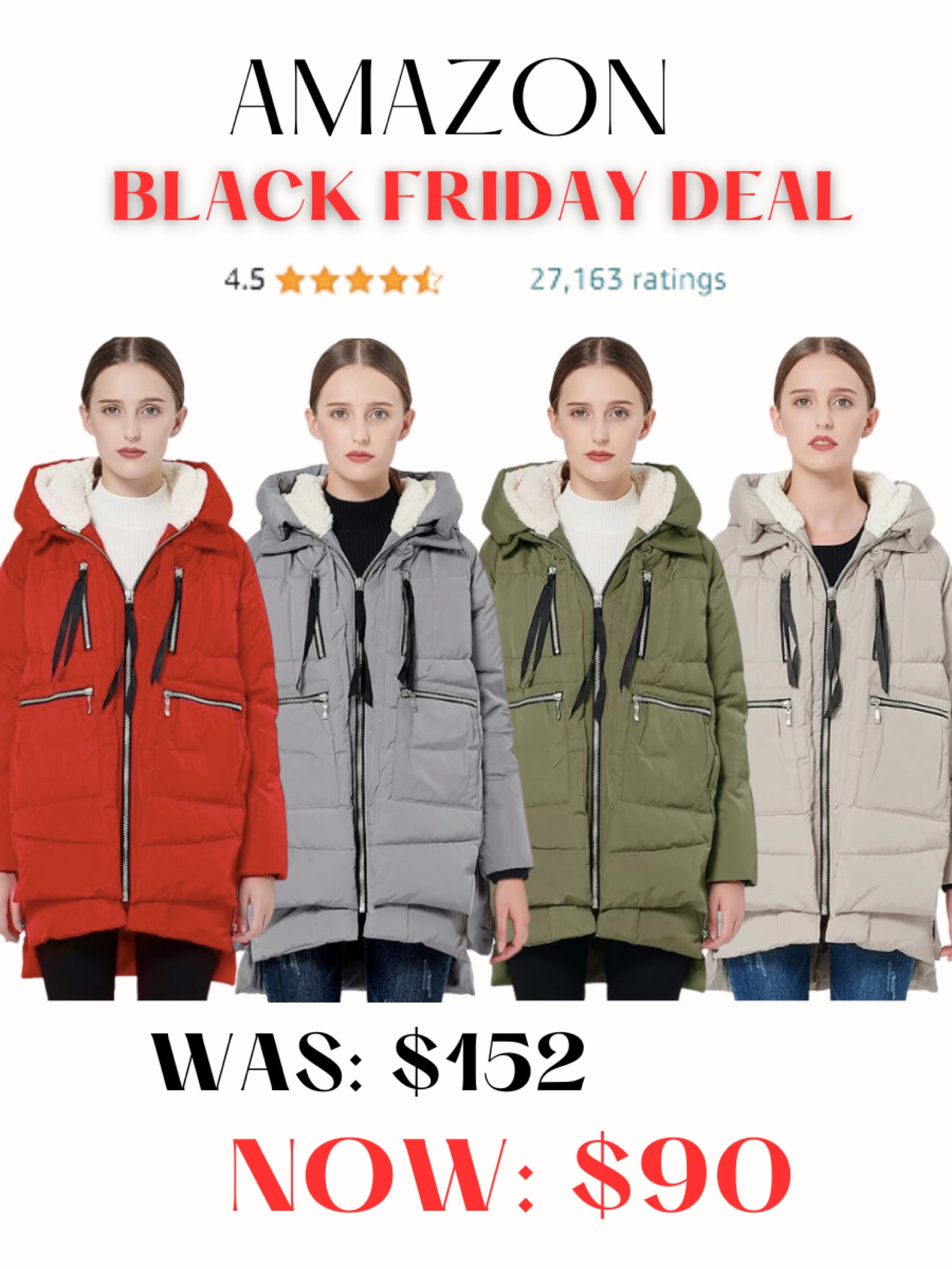 Amazon Black Friday Deal🌟

Amazon coat, winter coat, fall coat, winter coat under $100, down winter coat

#LTKfindsunder100 #LTKCyberWeek #LTKsalealert