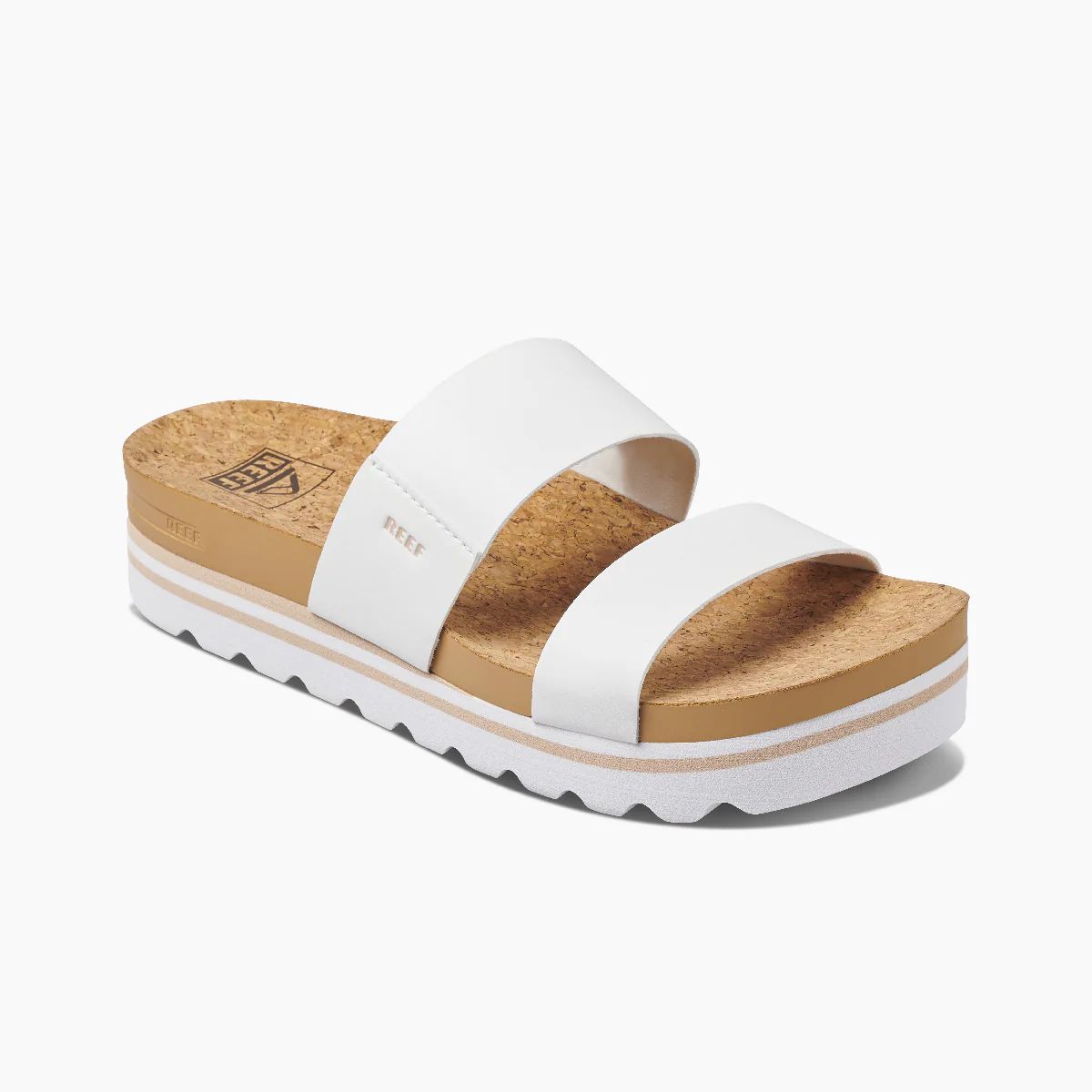 Women's Cushion Vista Hi Platform Sandals in White | REEF® | Reef