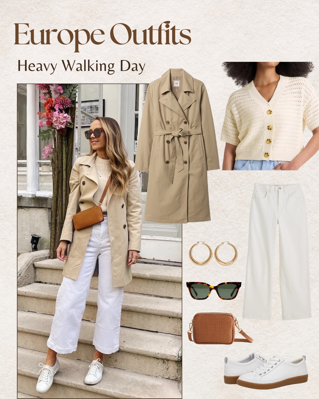 Europe travel outfit inspo for spring weather or lots of walking and site seeing 

#LTKTravel #LTKStyleTip #LTKSeasonal