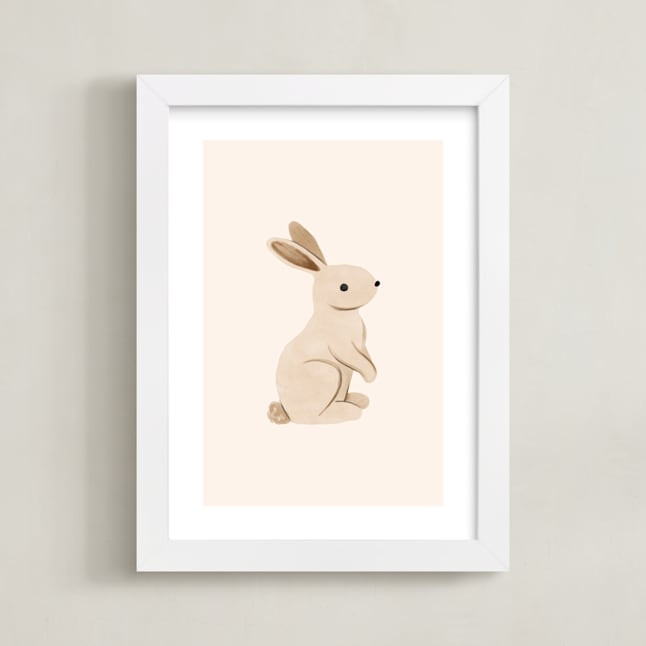 "Baby Rabbit" - Painting Limited Edition Art Print by Vivian Yiwing. | Minted