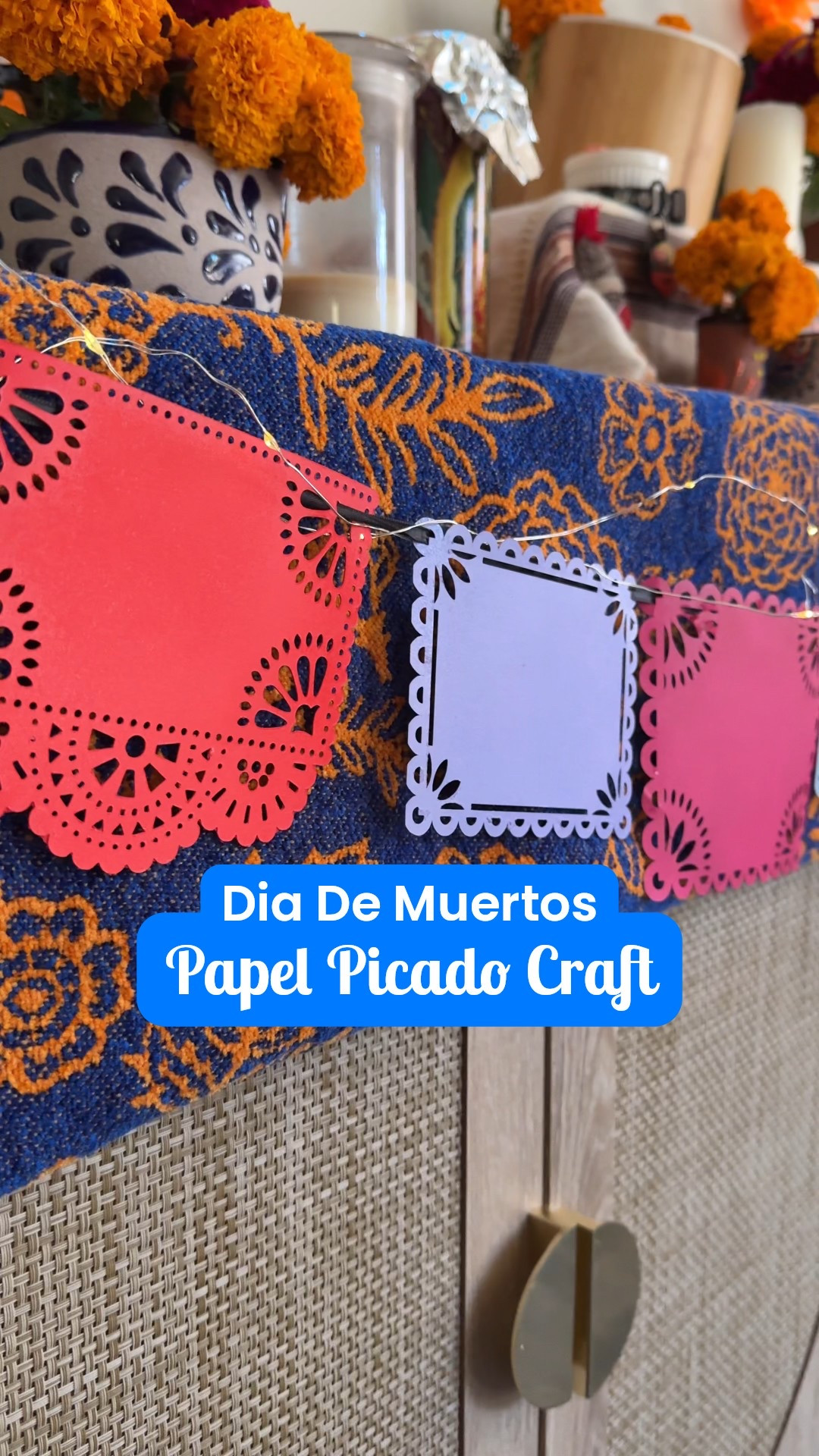 DIY papel picado for your Dia De Muertos celebration. You can also use color cardstock! #diy #crafts #mexican

#LTKParties #LTKSeasonal #LTKHoliday
