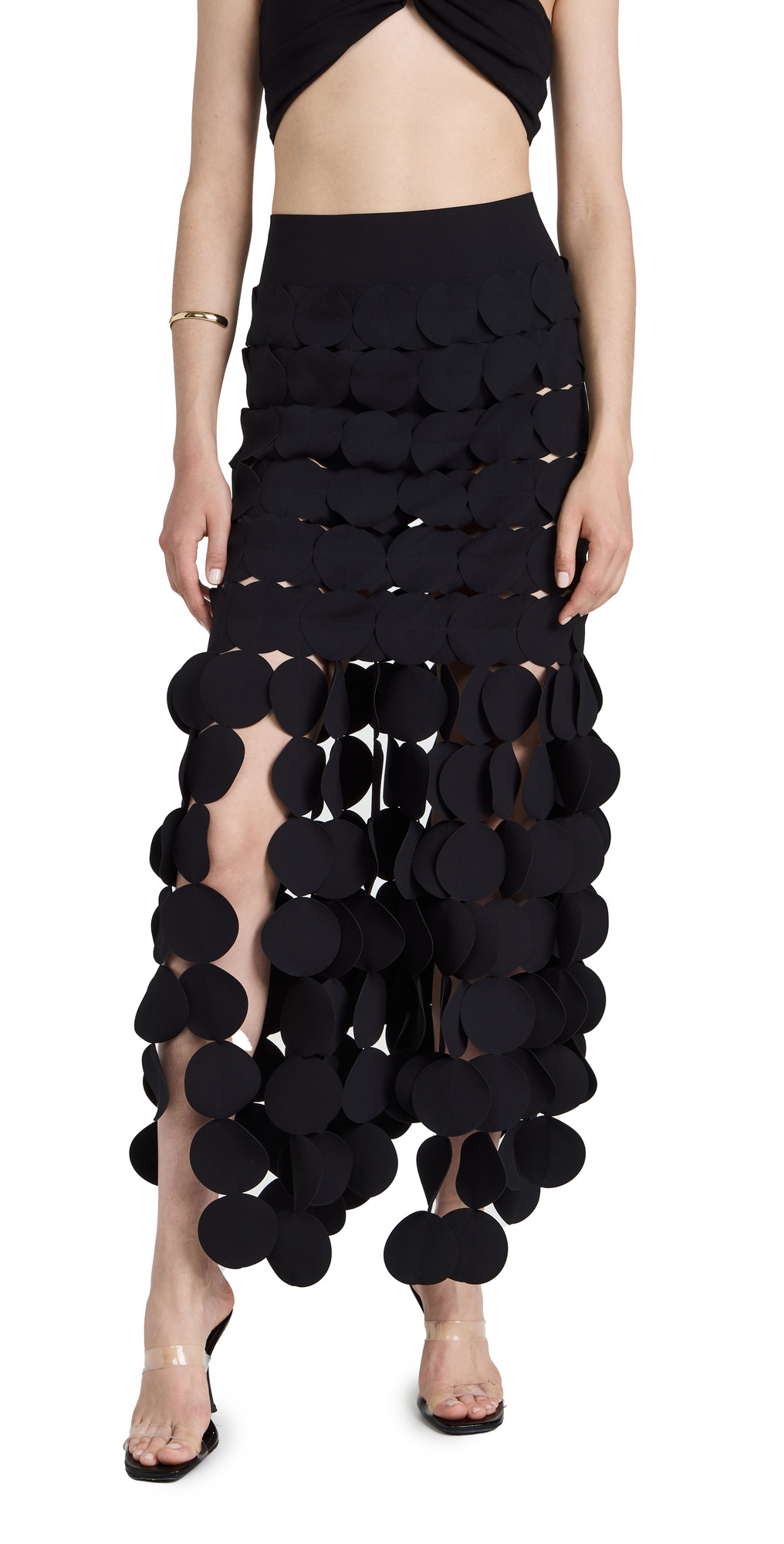 A.W.A.K.E. MODE Lazer Cut Multi Circle Skirt | Shopbop