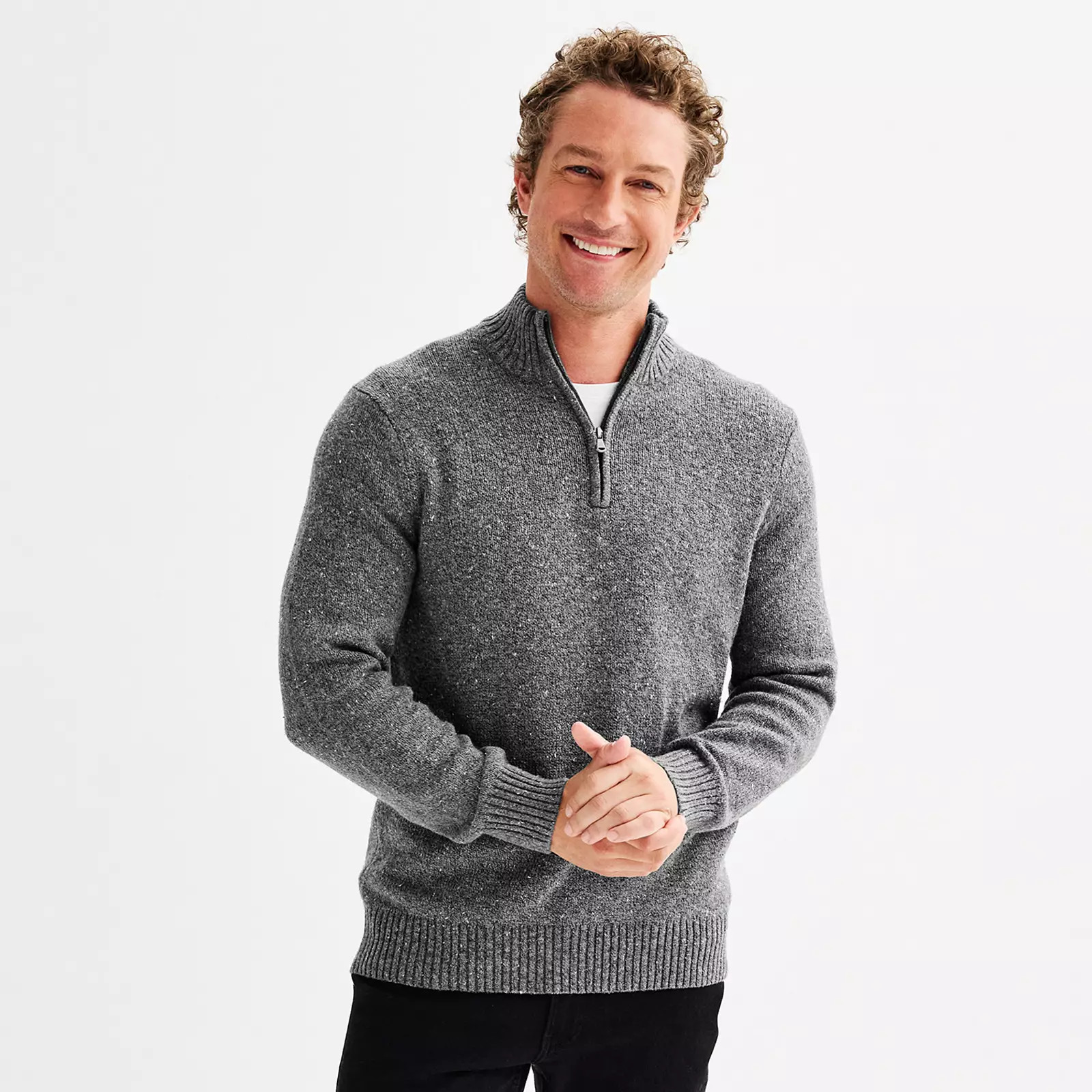 Men's Sonoma Goods For Life® Quarter-Zip Sweater | Kohl's