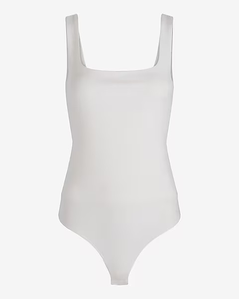 Body Contour Textured Square Neck Bodysuit | Express
