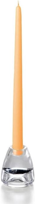 yummi Peach Taper Candles -12 inch - 12 per Pack | Amazon (US)