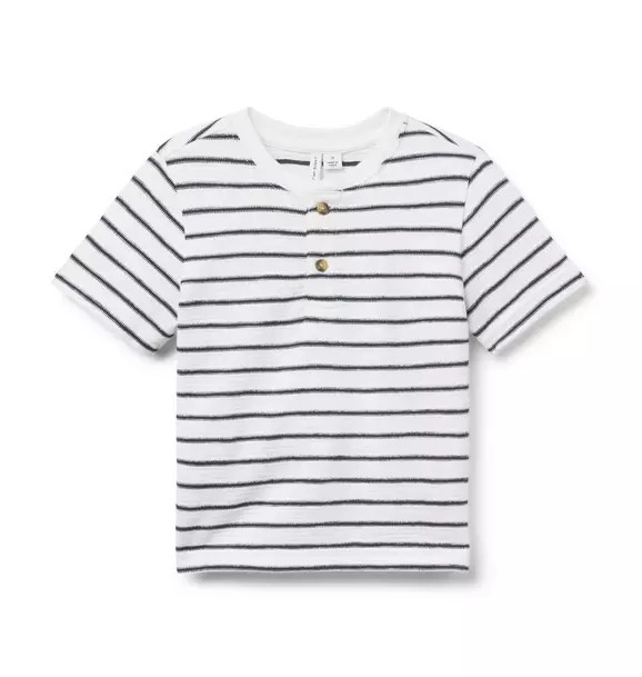 Striped Henley Tee | Janie and Jack