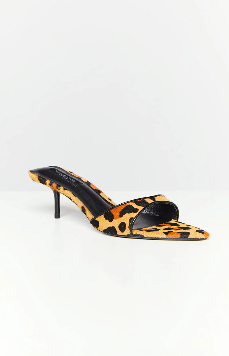 Tony Bianco Leopard Pony Heels | Beginning Boutique (US)