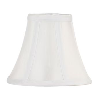 allen + roth 5-in x 6-in White Fabric Bell Lamp Shade Lowes.com | Lowe's