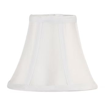 allen + roth 5-in x 6-in White Fabric Bell Lamp Shade Lowes.com | Lowe's