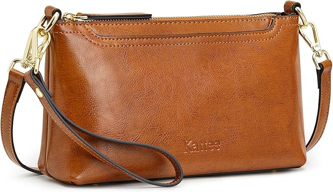 Kattee Leather Crossbody Bags for Women Trendy, Small Shoulder Purses and Handbags, Wristlet Clut... | Amazon (US)