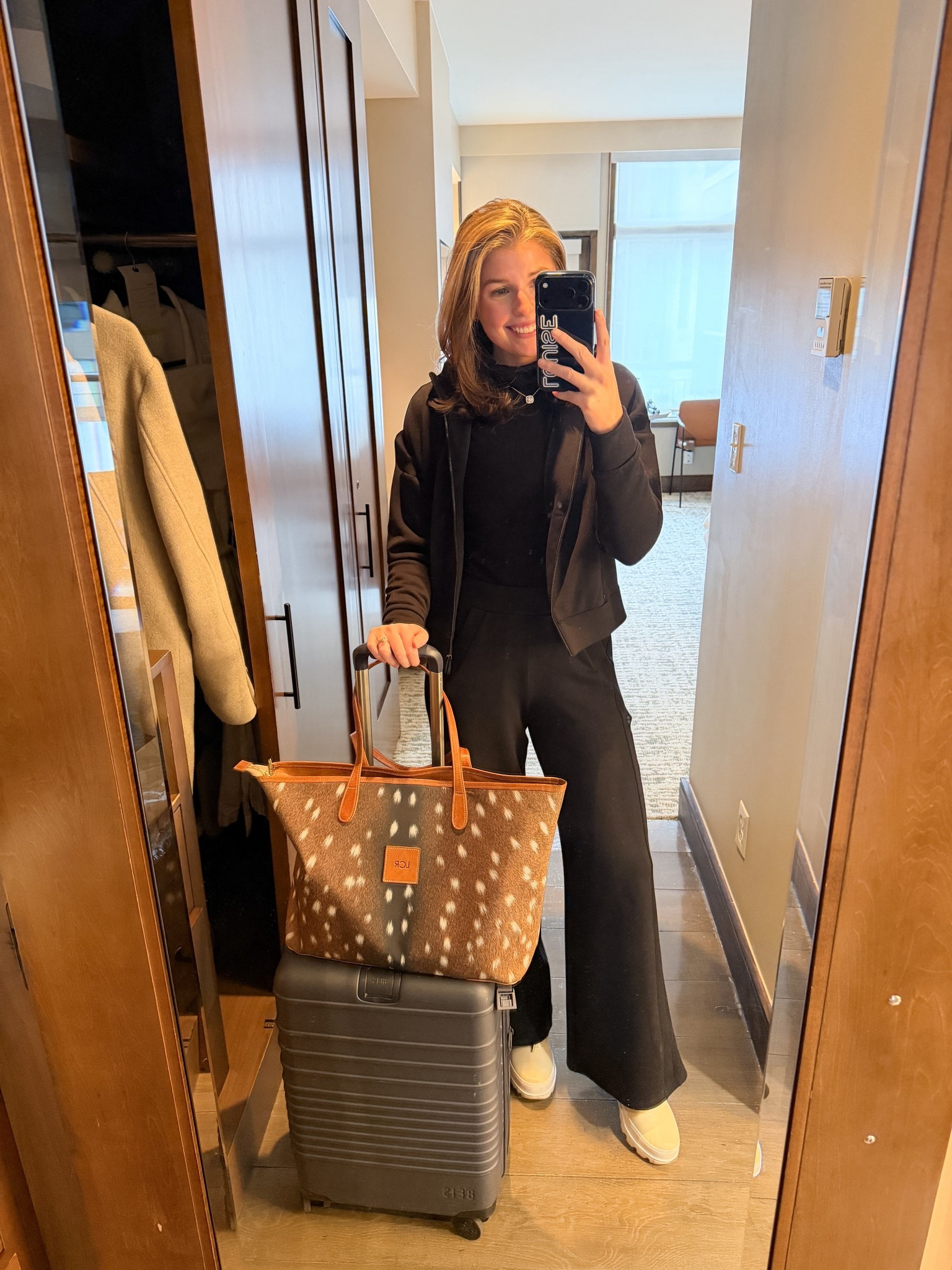 Travel outfit today! Wearing a S in everything!