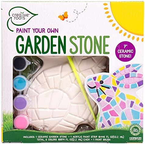Creative Roots Paint Your Own Bunny Garden Stone by Horizon Group USA, Decorate & Personalize a 7" x | Amazon (US)