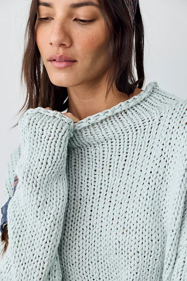 Opal Rollneck Knit Sweater at Free People in Black, Size: XL | Free People (UK)