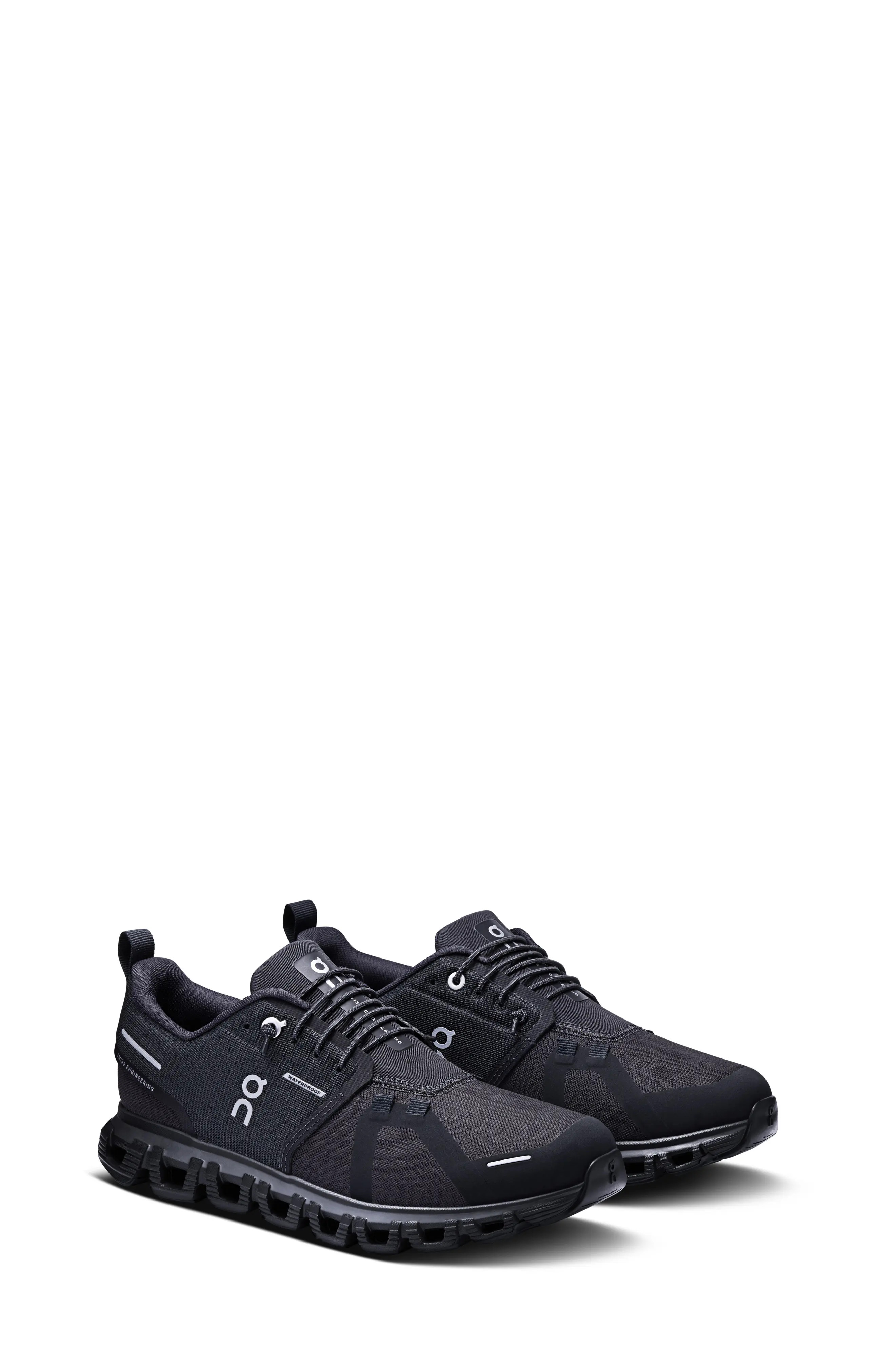 On Cloud 6 Waterproof Sneaker in Black/Black at Nordstrom, Size 8.5 | Nordstrom