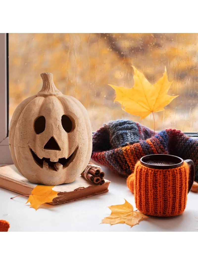 Halloween Handmade Pumpkin,Resin Pumpkin Fall Halloween Decorations Autumn Farmhouse Table Decora... | Walmart (US)