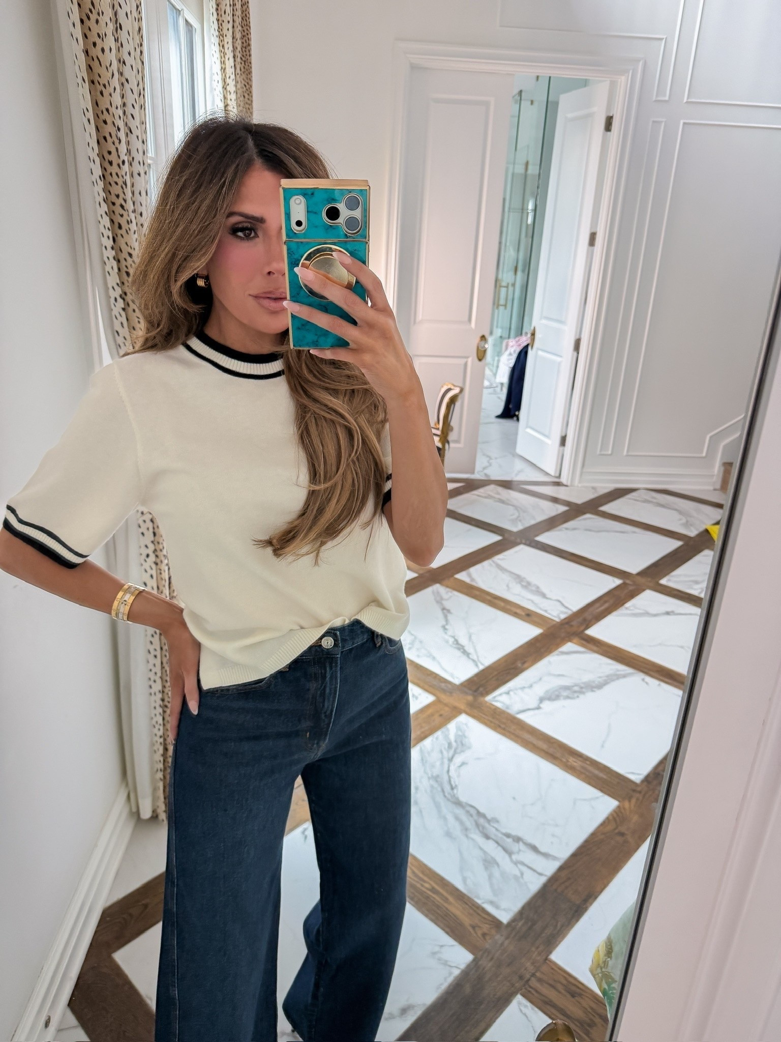 Super soft sweater t-shirt!! Wearing a small!! My jeans are restocked and wearing size 26!

Nordstrom, Nordstrom jewelry, Nordstrom beauty, Nordstrom sunglasses, Nordstrom fashion, Nordstrom tops, Nordstrom jeans, Nordstrom finds, Gemme Beauty, Emily Gemma

#LTKSeasonal #LTKWorkwear #LTKdayinmylife