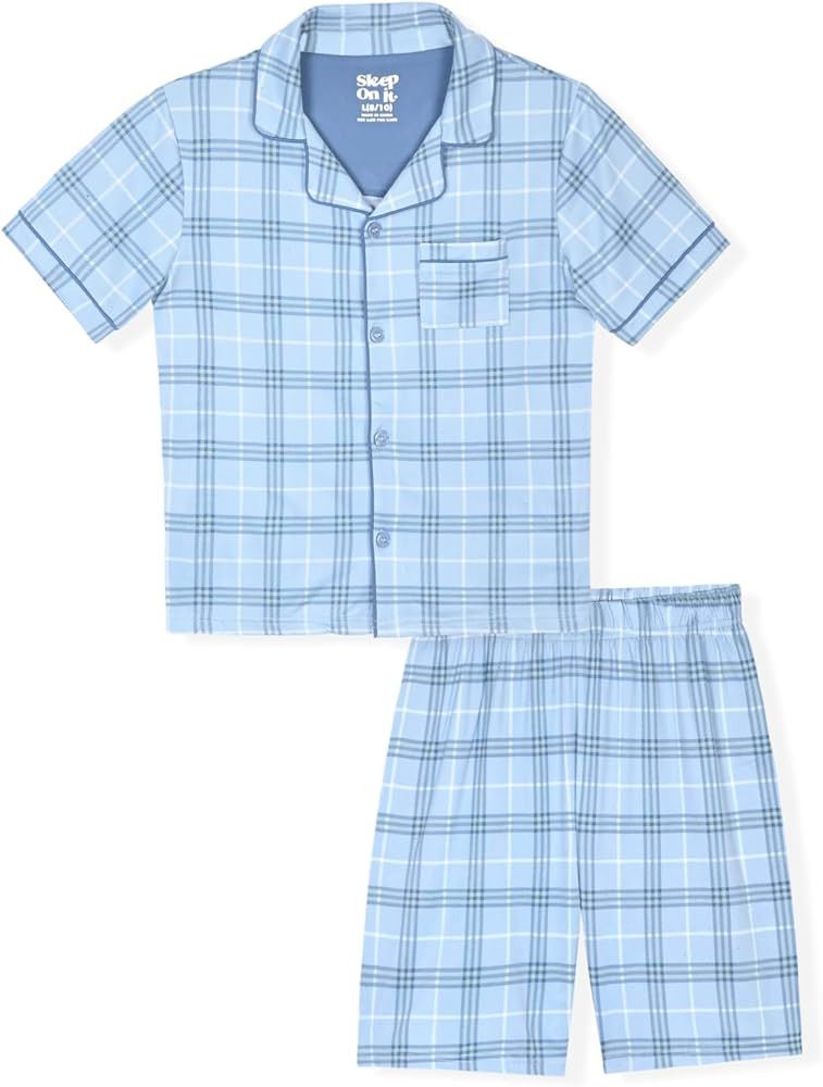 Sleep On It Boys Pajama Sets - 2 Piece Pajama Coat Set for Kids Sleepwear | Amazon (US)