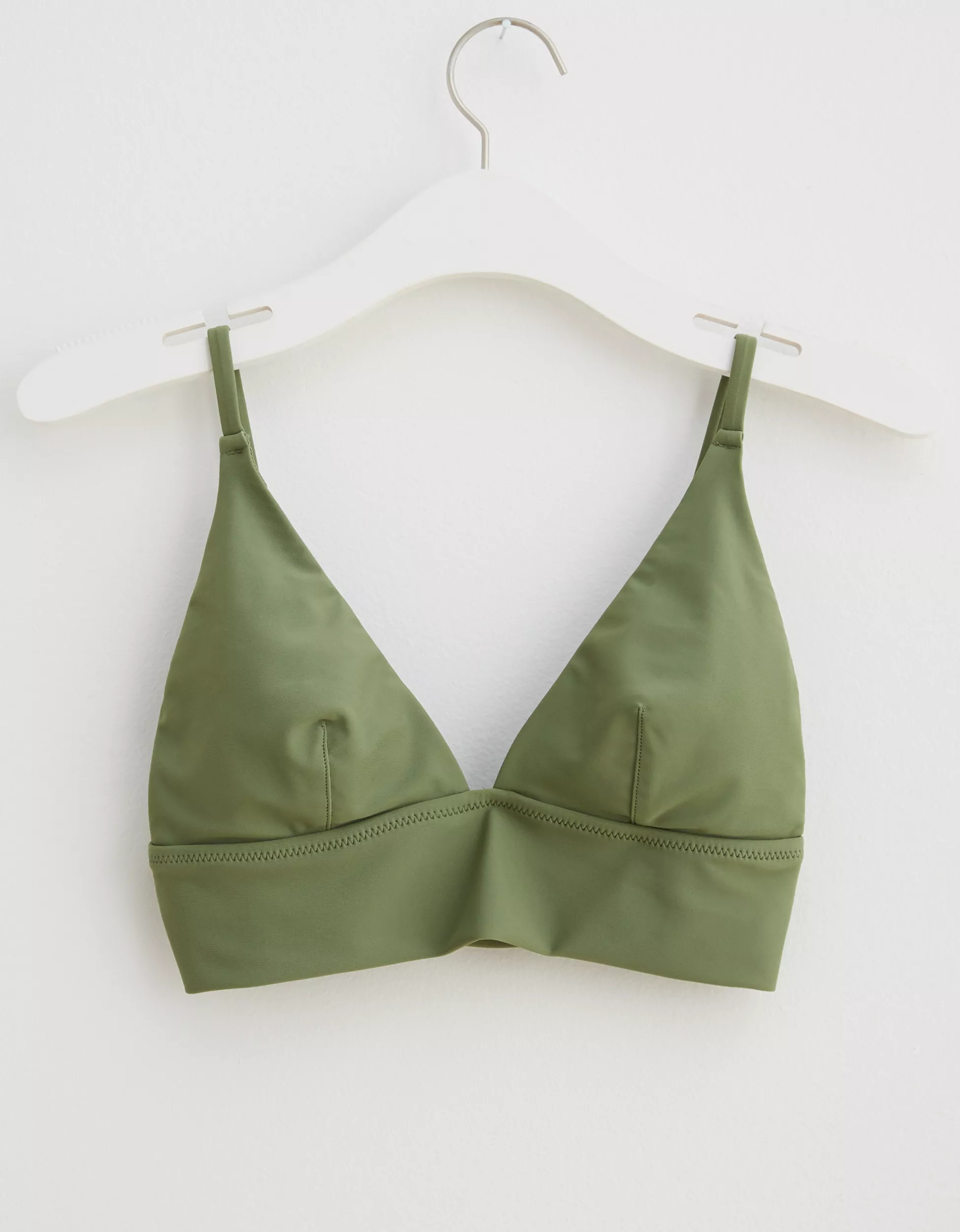 Aerie Longline Triangle Bikini Top | American Eagle Outfitters (US & CA)