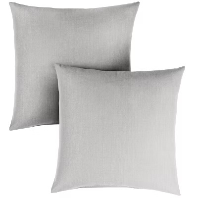 2pk Sunbrella Outdoor Throw Pillow Gray | Target