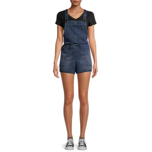 Time and Tru Women's Lightweight Soft Shortalls | Walmart (US)