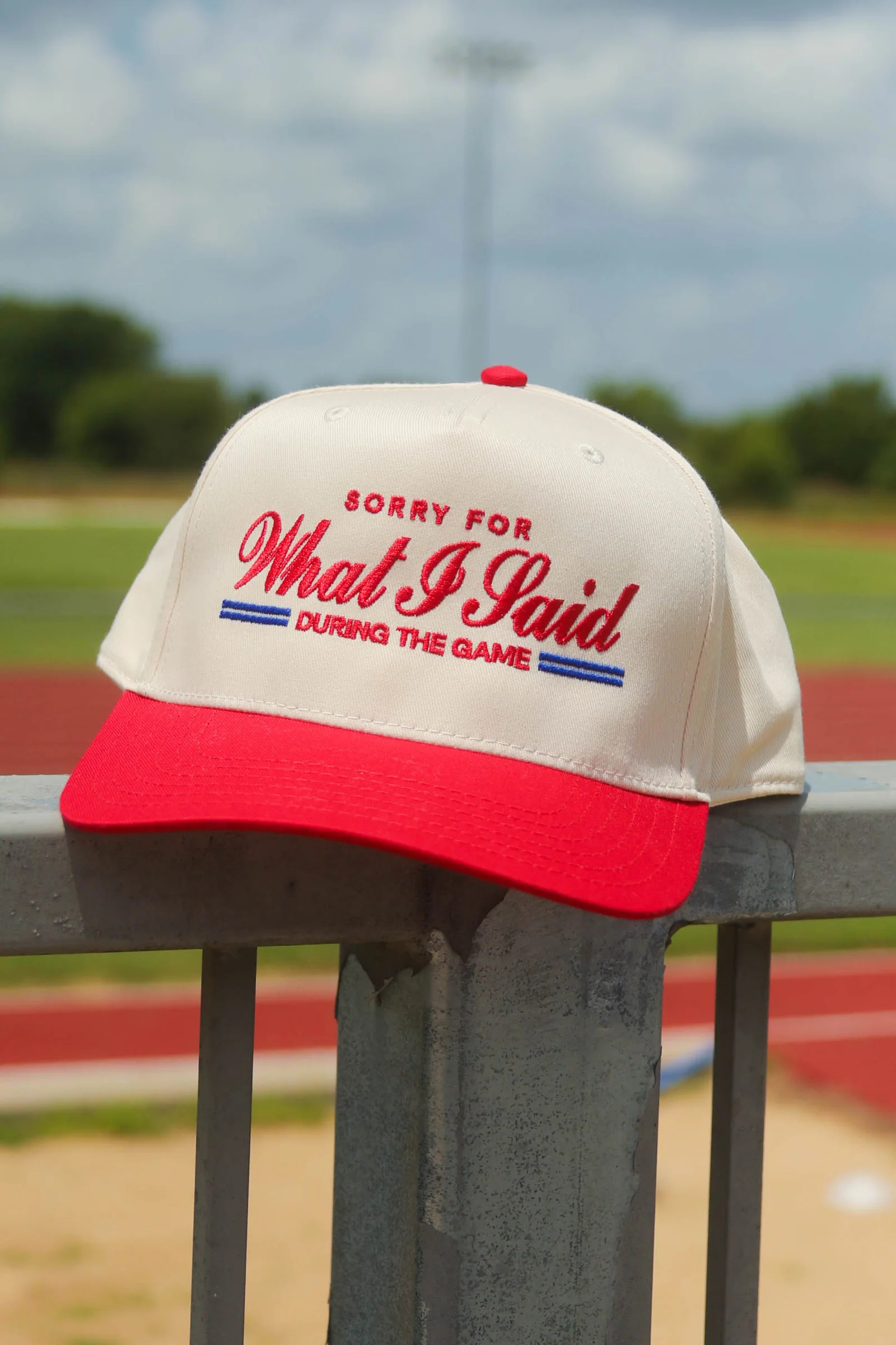 friday + saturday: sorry for what i said trucker hat | RIFFRAFF
