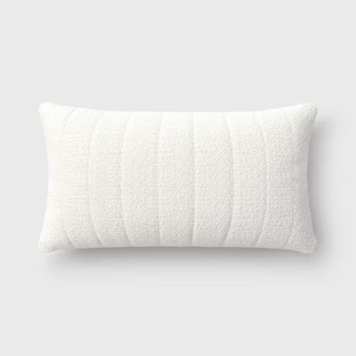Oversized Channeled Boucle Lumbar Throw Pillow - Threshold™ | Target