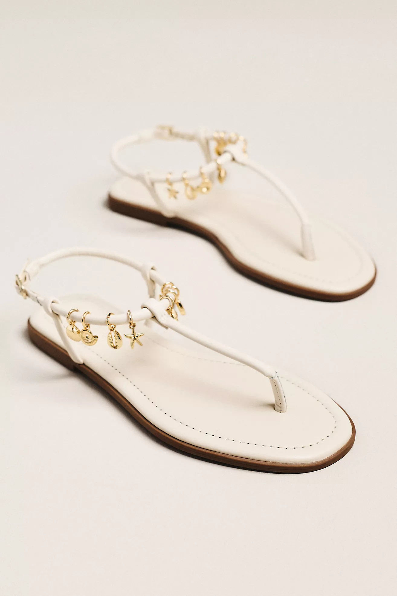 Maeve Ankle-Strap Charms Sandals | Anthropologie (US)