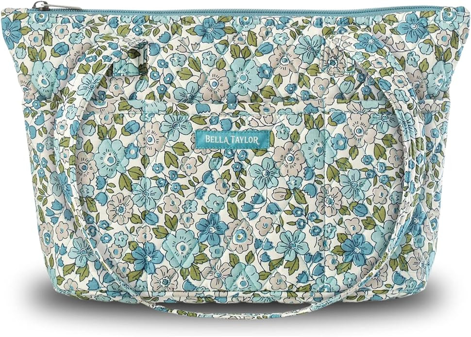 Bella Taylor Small Tote | Lightweight Quilted Fabric Purses for Women | Amazon (US)