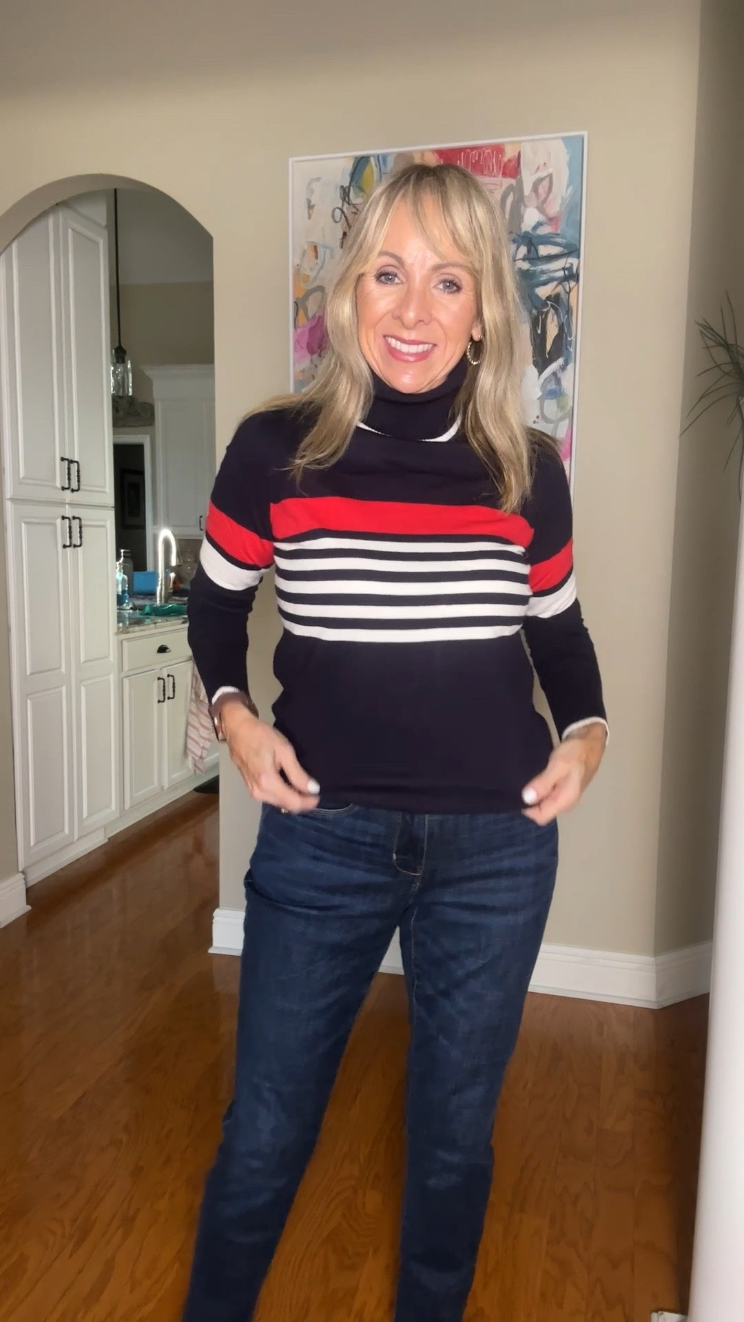 Affordable sweater that is sporty chic! 


#LTKOver40 #LTKFindsUnder50 #LTKSeasonal