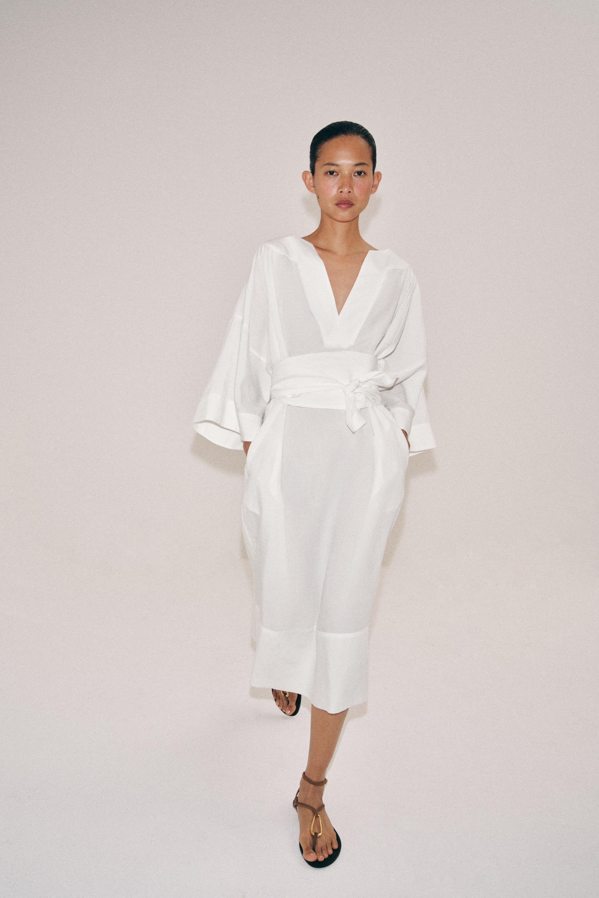 BELTED TUNIC DRESS ZW COLLECTION | Zara US