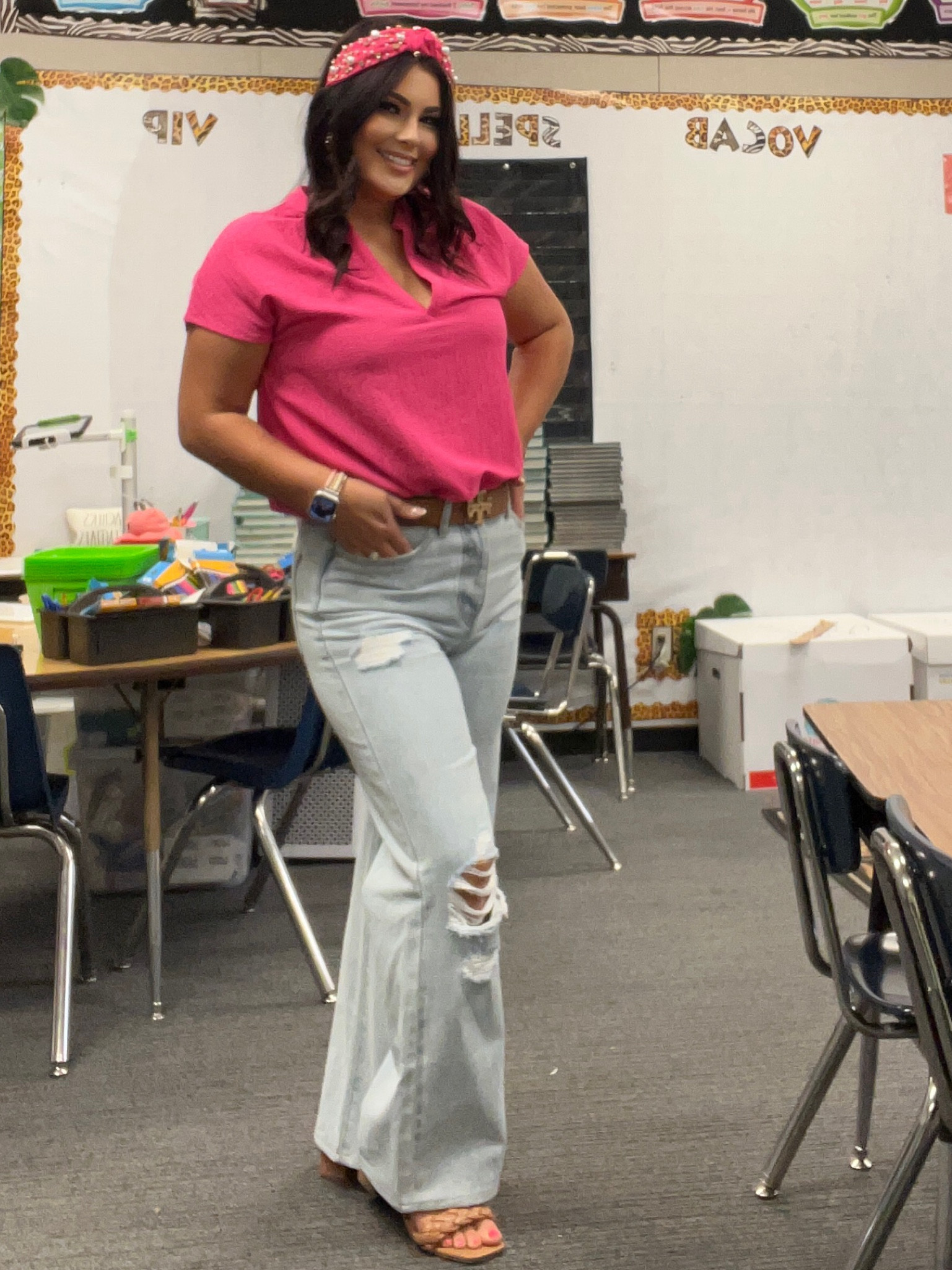 Ripped jean outfit, Shein outfit, teacher ootd

#LTKstyletip #LTKU #LTKunder100