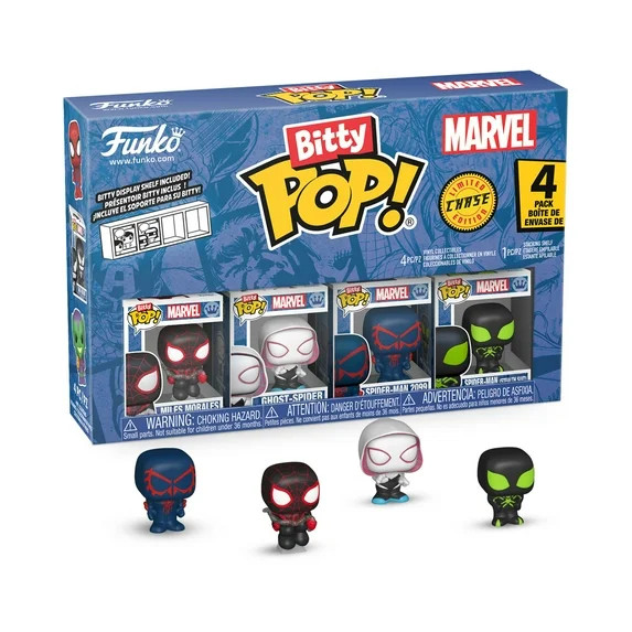 Funko Bitty POP: Spider-Man - Miles Morales Bitty POP 4-Pack, Vinyl Figures - Walmart.com | Walmart (US)