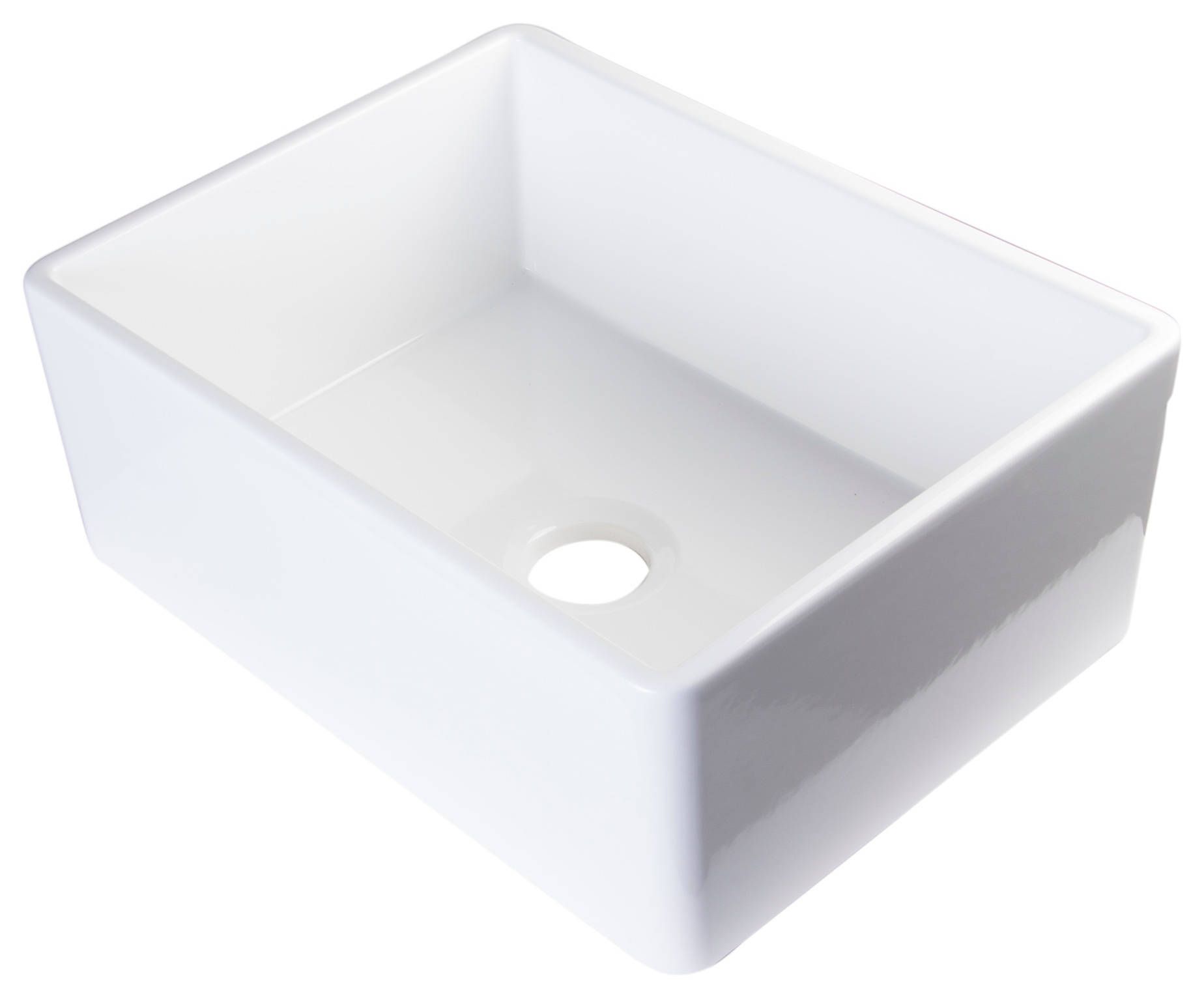 https://www.houzz.com/product/29354632-white-26-contemporary-smooth-fireclay-farmhouse-kitchen-sink- | Houzz 