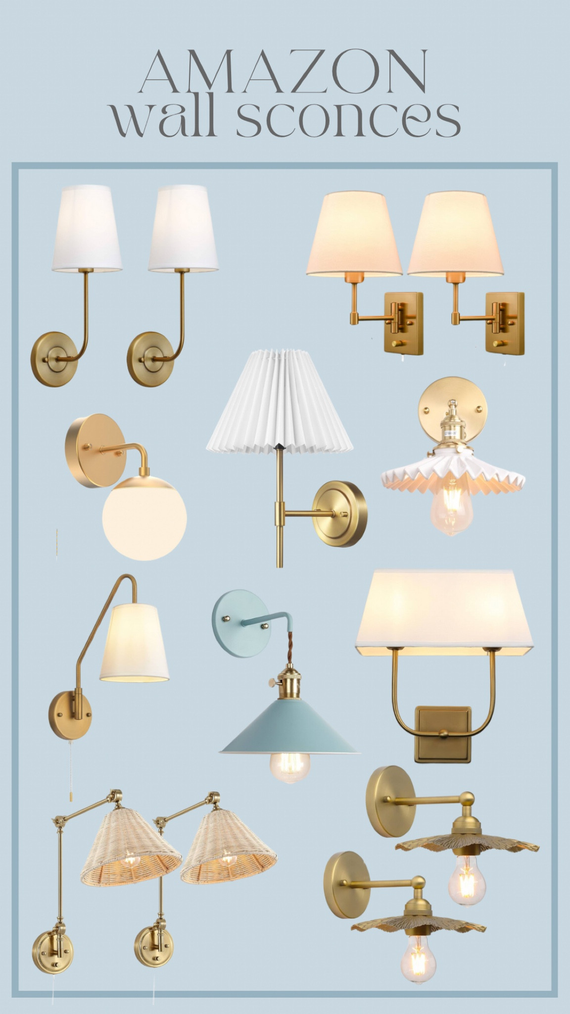 Amazon Wall Sconces for all price points 😍 #homedecor #amazonhome #lighting #sconces

#LTKHome #LTKFindsUnder100 #LTKStyleTip
