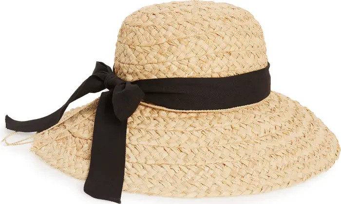 Helen Kaminiski Classic Wide Braid Raffia Hat | Nordstrom