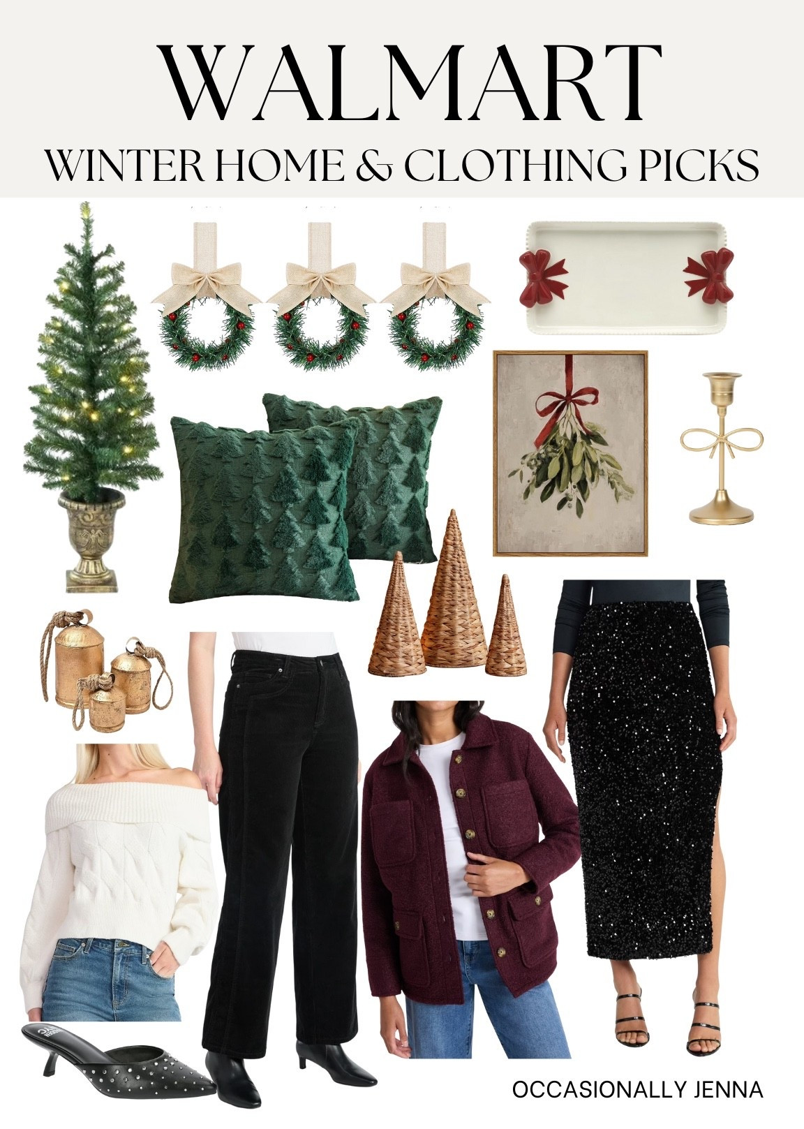 Winter home decor and fashion clothing picks I’m loving at Walmart! 

#LTKSeasonal #LTKHome #LTKootd