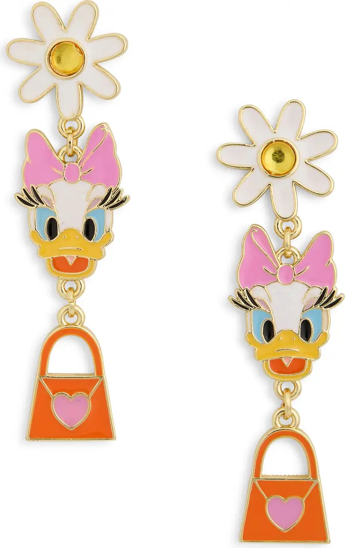 BaubleBar Daisy Duck Disney Triple Drop Earrings | Nordstromrack | Nordstrom Rack